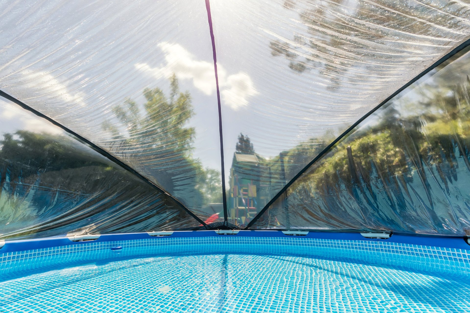 Protective pool enclosure